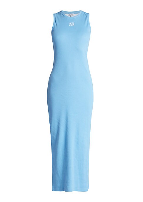 Embroidered Contrast Maxi Dress