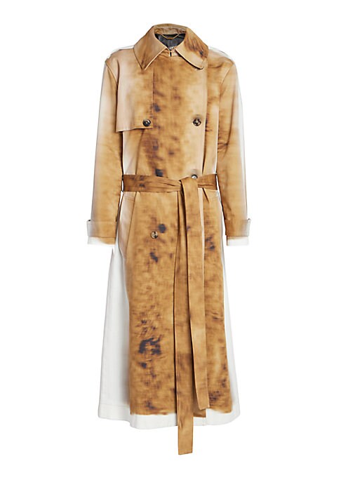Blurred Elegance Trench Coat
