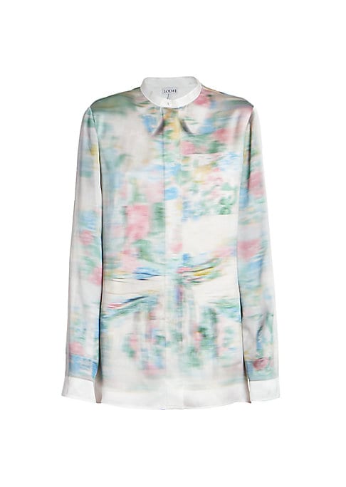 Ethereal Print Satin Top