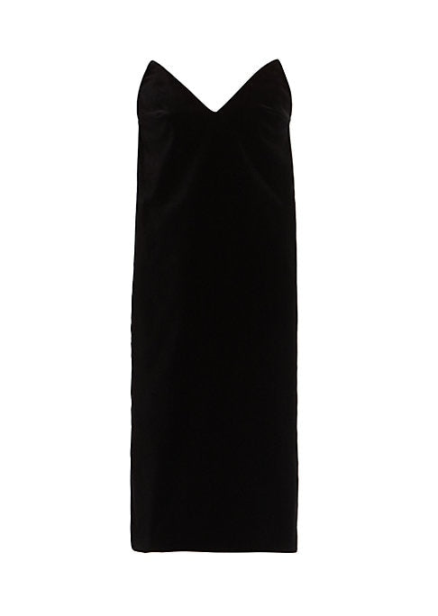 Elegant Strapless Midi Dress