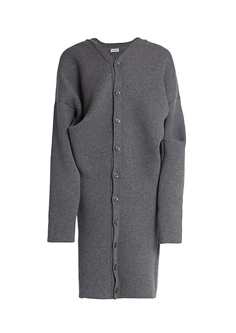 Draped Oversized Wool Coat