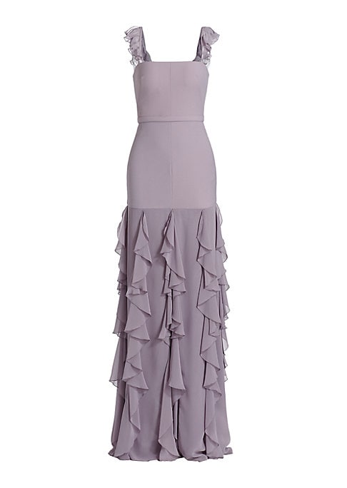 Ruffled Elegance Gown