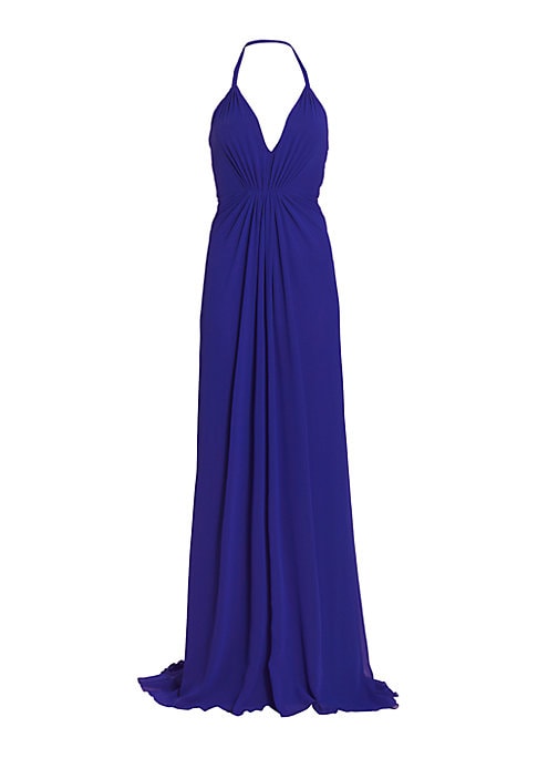 Elegant Flowing Hem Gown