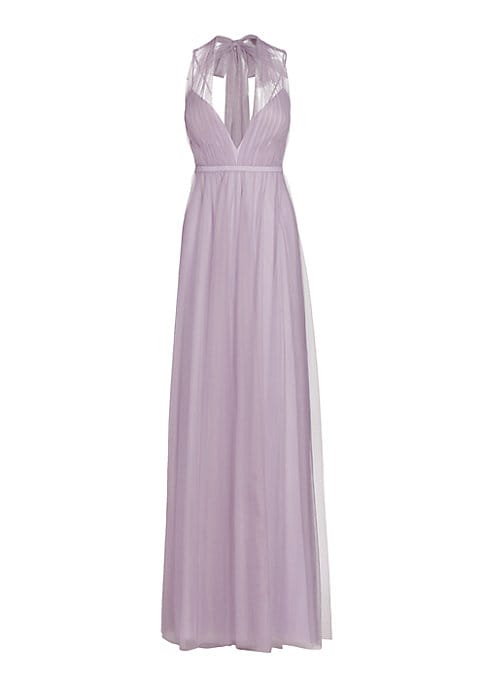 Vibrant Trailing Gown