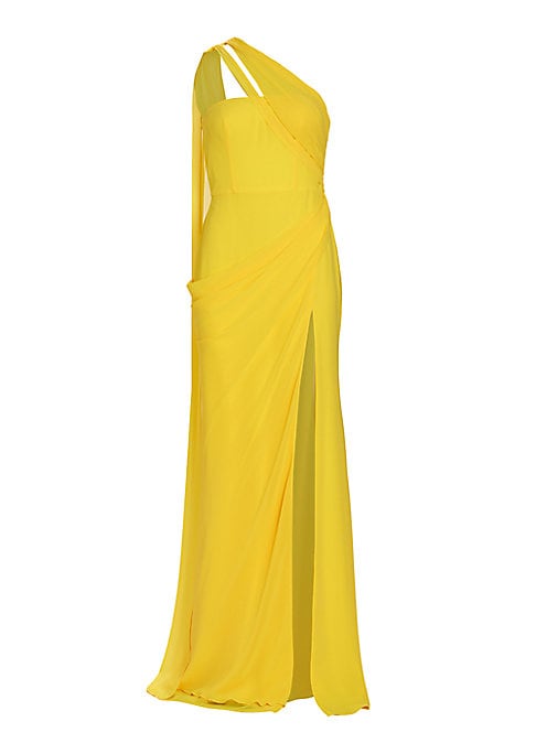 Sleek Cape Back Gown
