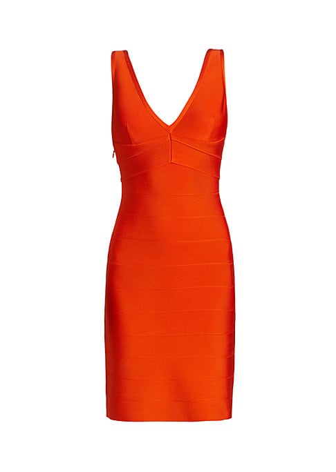 V-Neck Bodycon Minidress