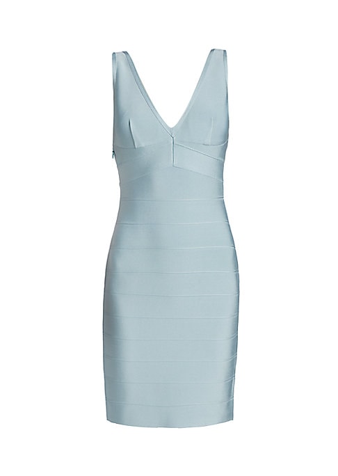 V-Neck Bodycon Mini Dress
