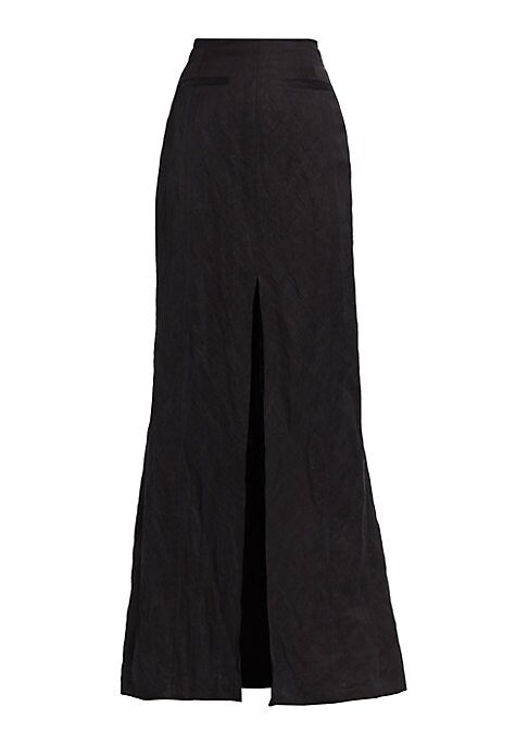 Crinkle Slit Skirt