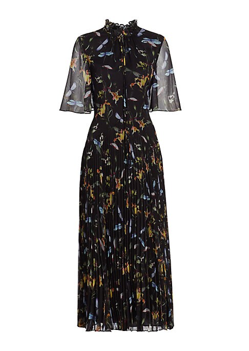 Ruffled Floral Elegance Dress