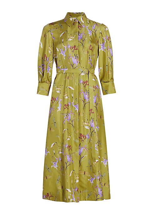 Floral Midi Belted Dress