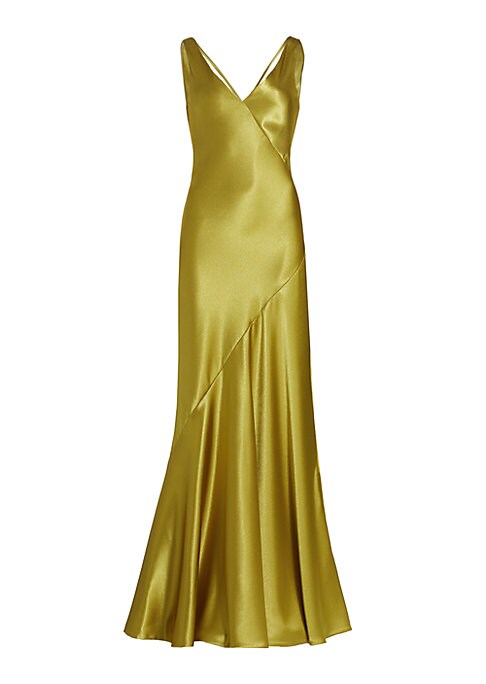 Cowl Back Satin Elegance