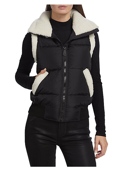 Shearling Luxe Puffer Vest