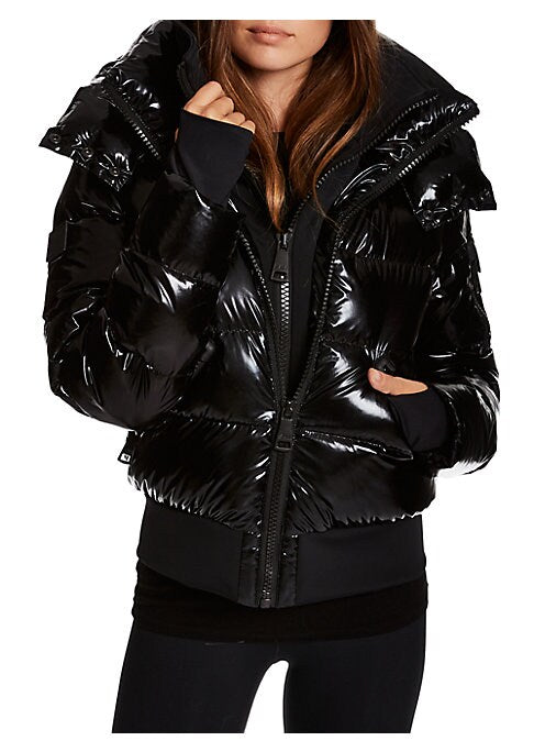 Chic Glossy Puffer Jacket