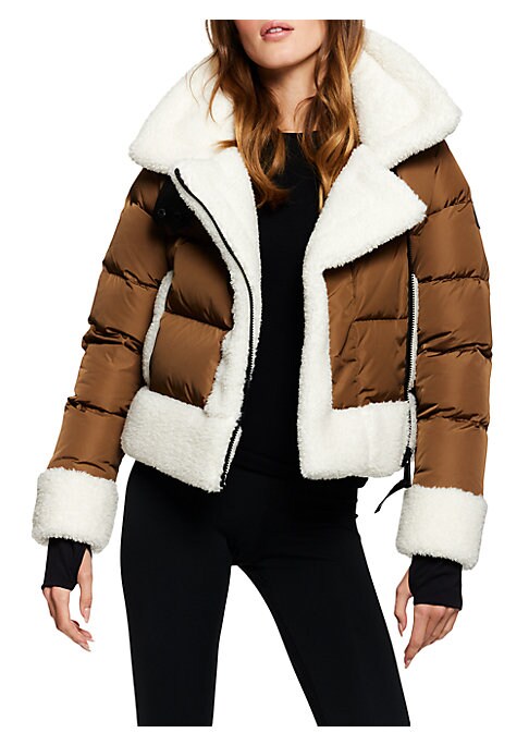 Sleek Sherpa Down Jacket