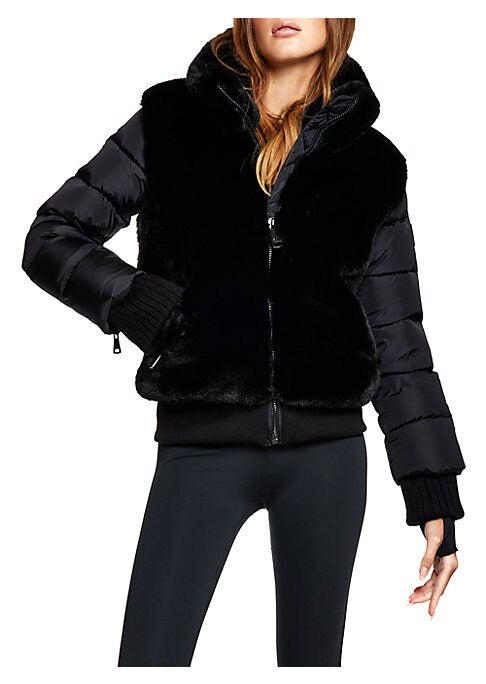 Faux Fur Flight Jacket