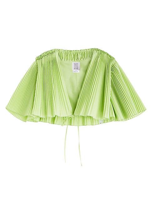 Pleated Cape Chic Top