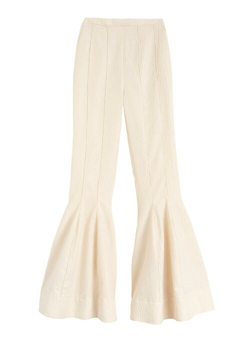 Cloqué Flare Trousers