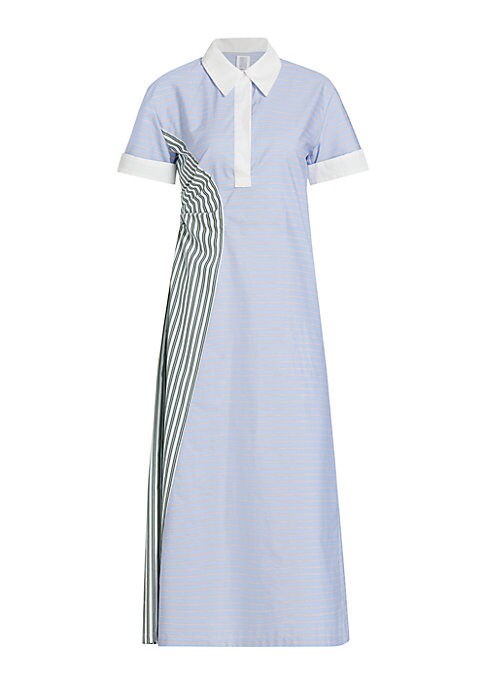 Stripe Chic Midi Dress