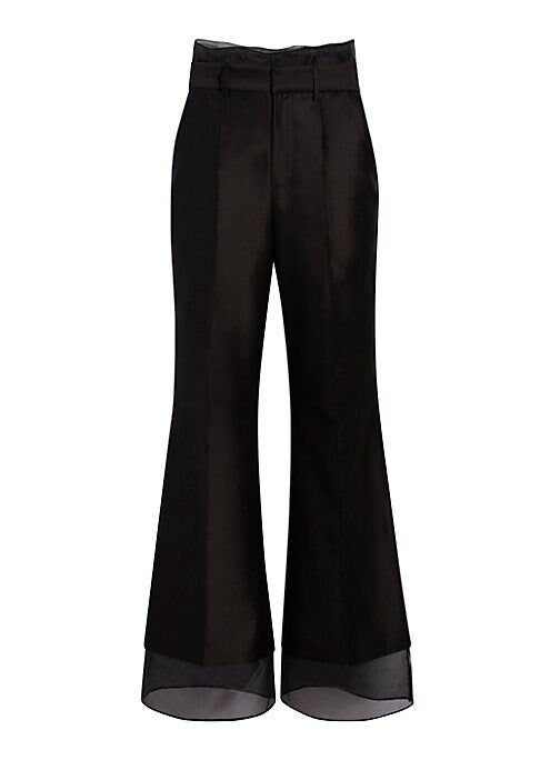 Whimsical Silk Flare Pants