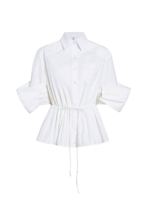 Peplum Cut-Out Blouse