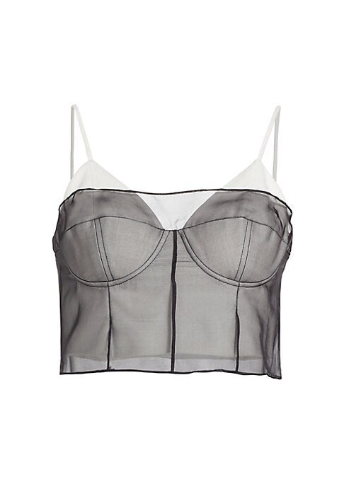 Silken Sheer Bustier Top