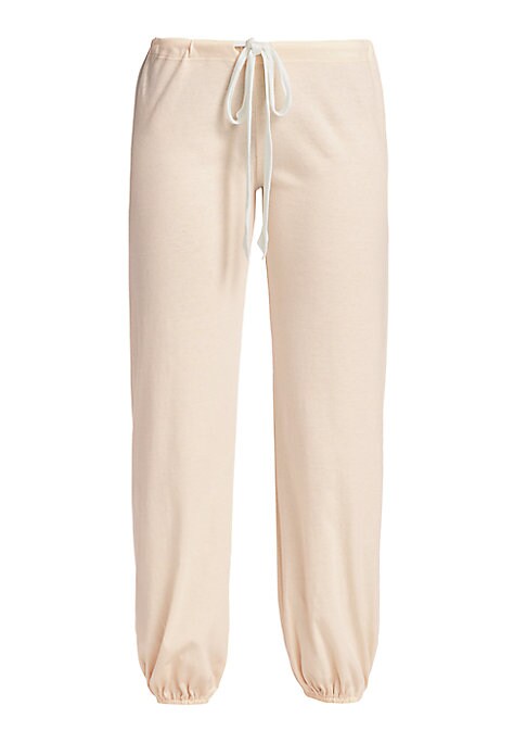 Cozy Drawstring Cuffed Trousers