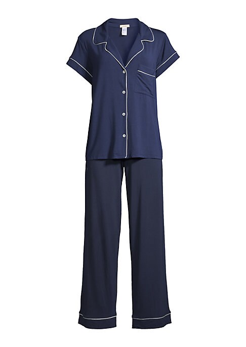 Chic Piped Pajama Set
