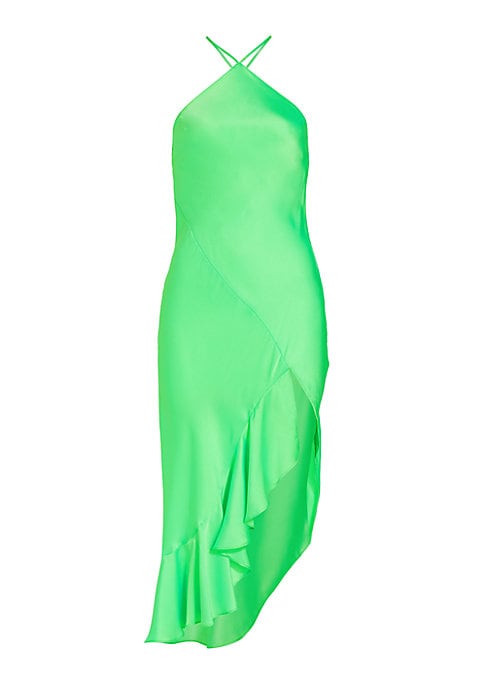 Silk Crisscross Maxi Dress