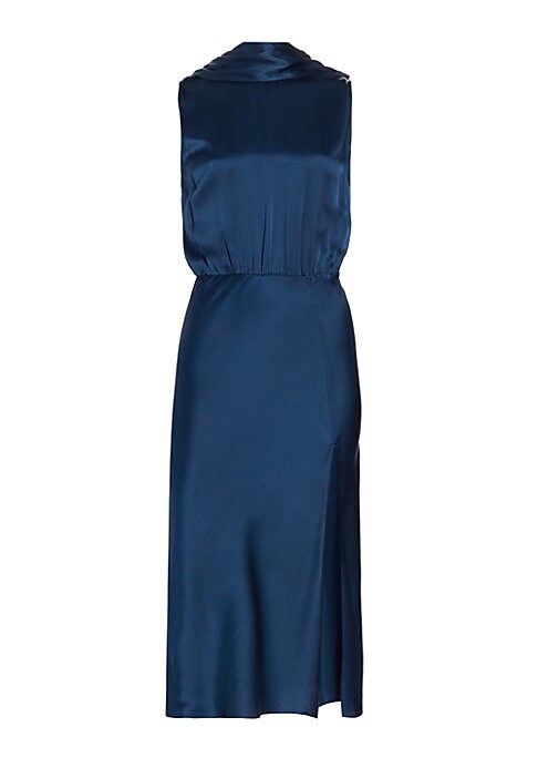 Elegant Silk Midi Dress
