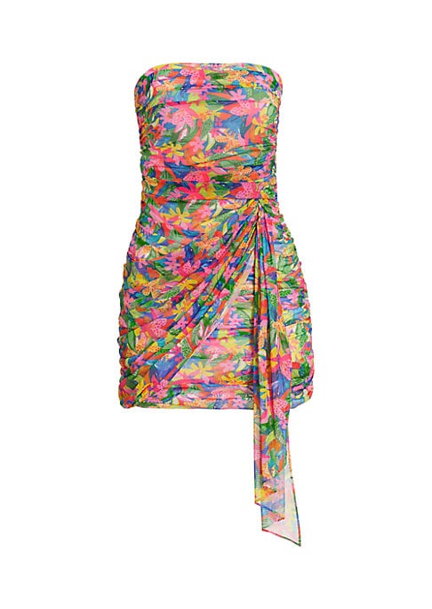 Floral Ruched Minidress