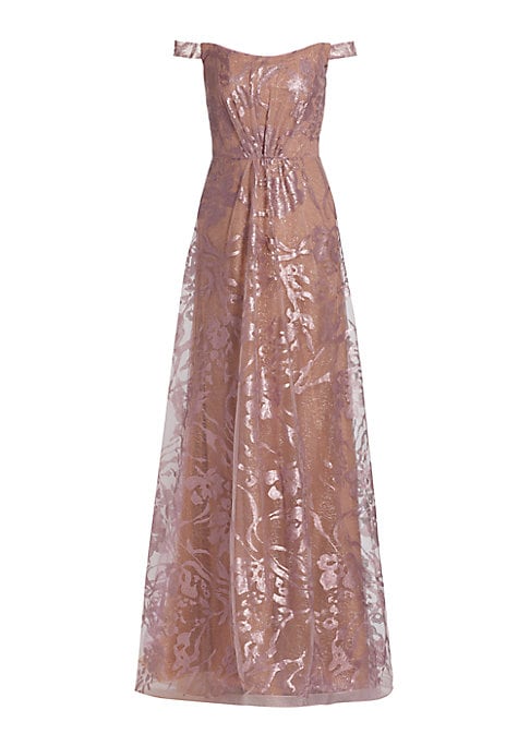 Embroidered Elegance Gown