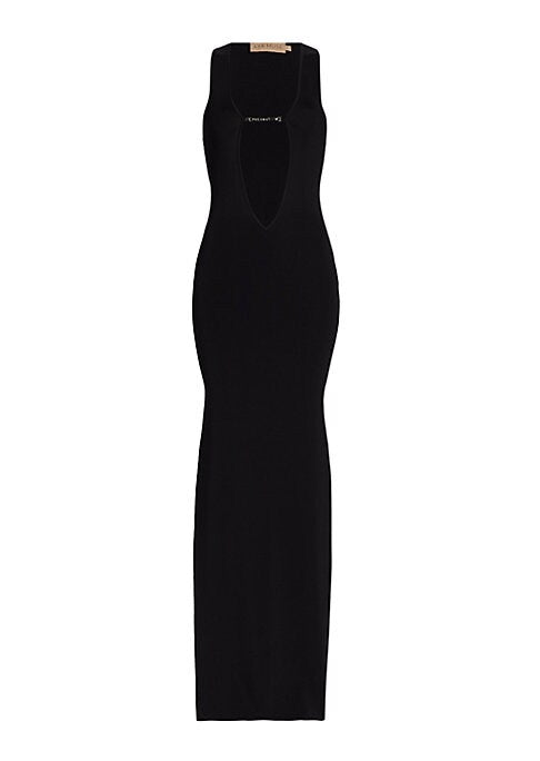 Vivid Plunge Maxi Dress