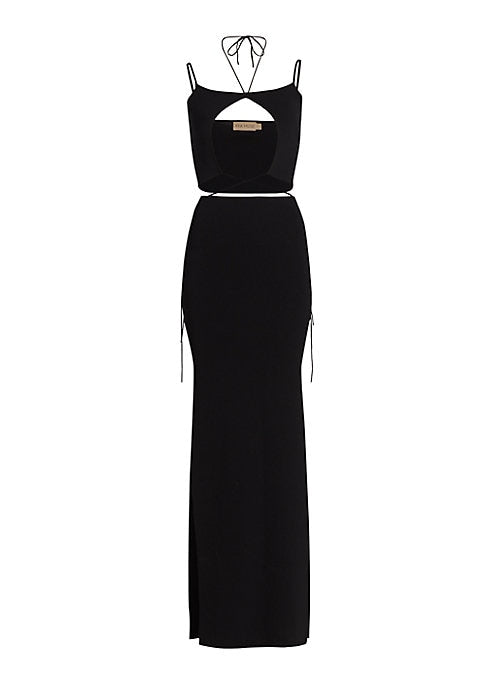 Elegant Cut-Out Maxi Dress