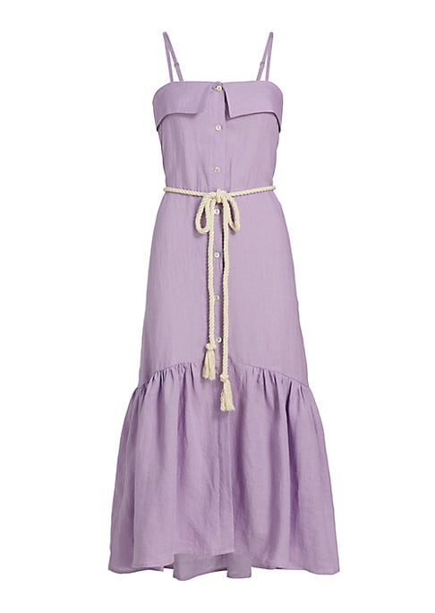 Chic Linen Midi Dress