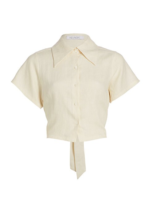 Luxe Open-Back Linen Top