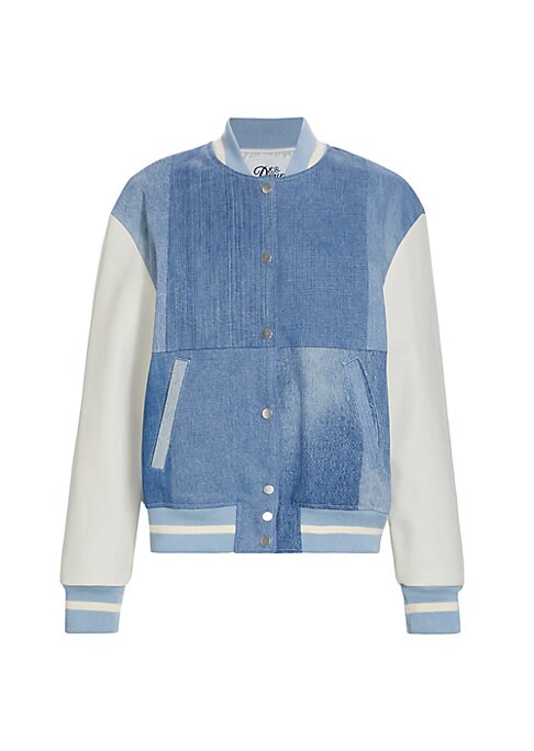 Denim Fusion Varsity Jacket