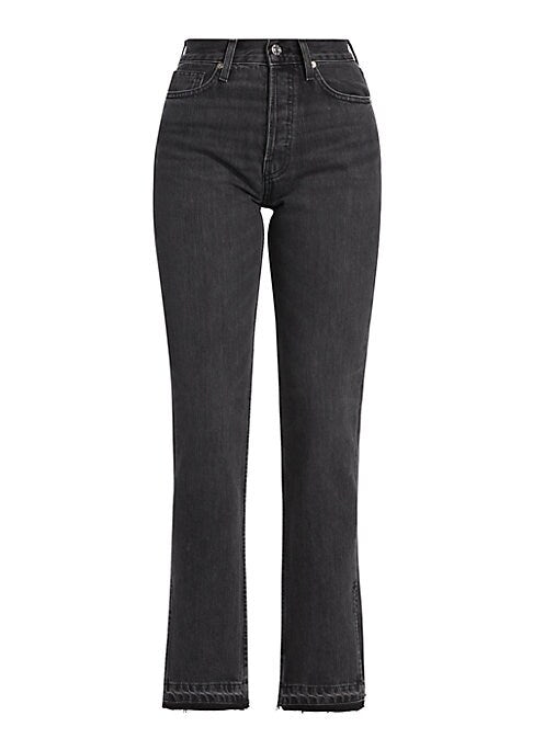 Split Hem High-Rise Jeans