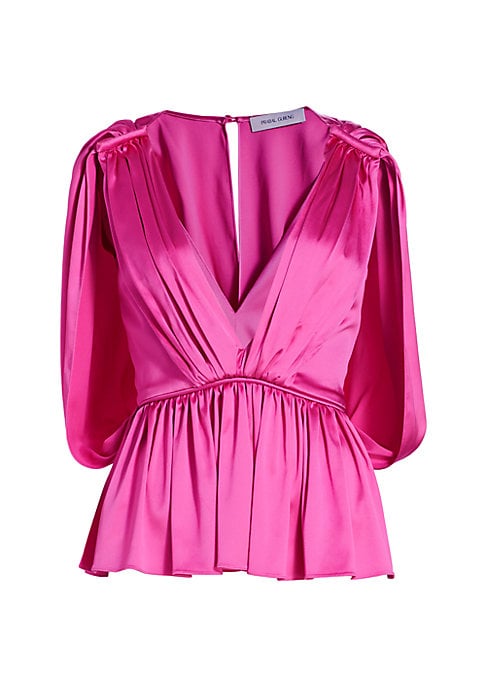 Elegant V-Neck Cape Top
