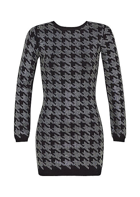 Sparkle Houndstooth Mini Dress
