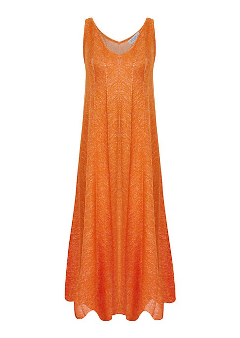 Textured Scallop Midi Dress