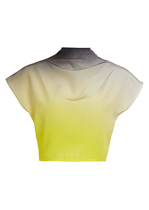 Gradient Cap Sleeve Top