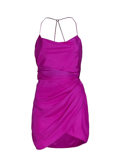 Silken Cowl Mini Dress