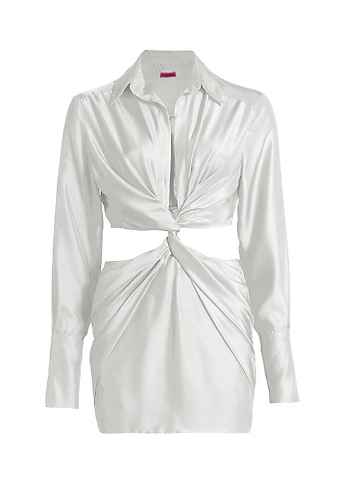 Silk Side Cutout Dress