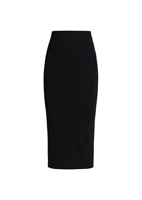 Sleek Ribbed Pencil Skirt