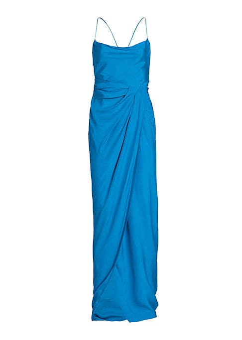 Draped Silk Elegance Dress