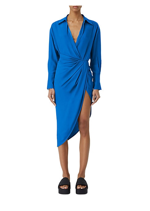 Chic Asymmetric Silk Dress