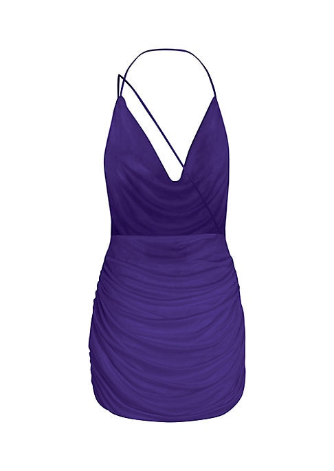 Silk Cowl Back Dress