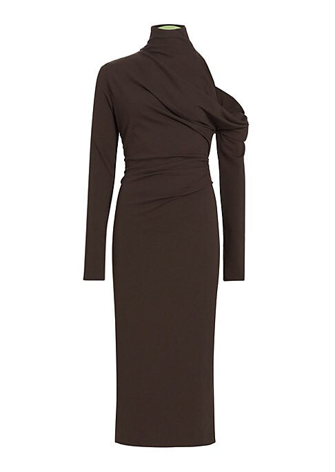 Chic Cut-Out Turtleneck Dress