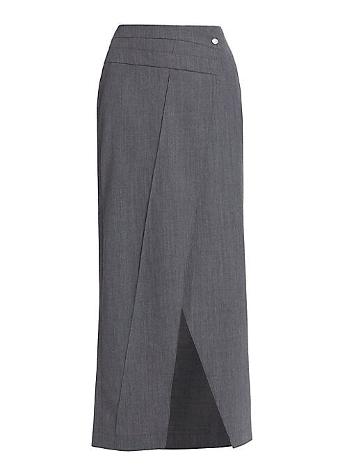 Sleek Overlap Skirt