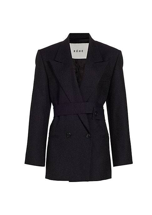 Chic Pinstripe Blazer